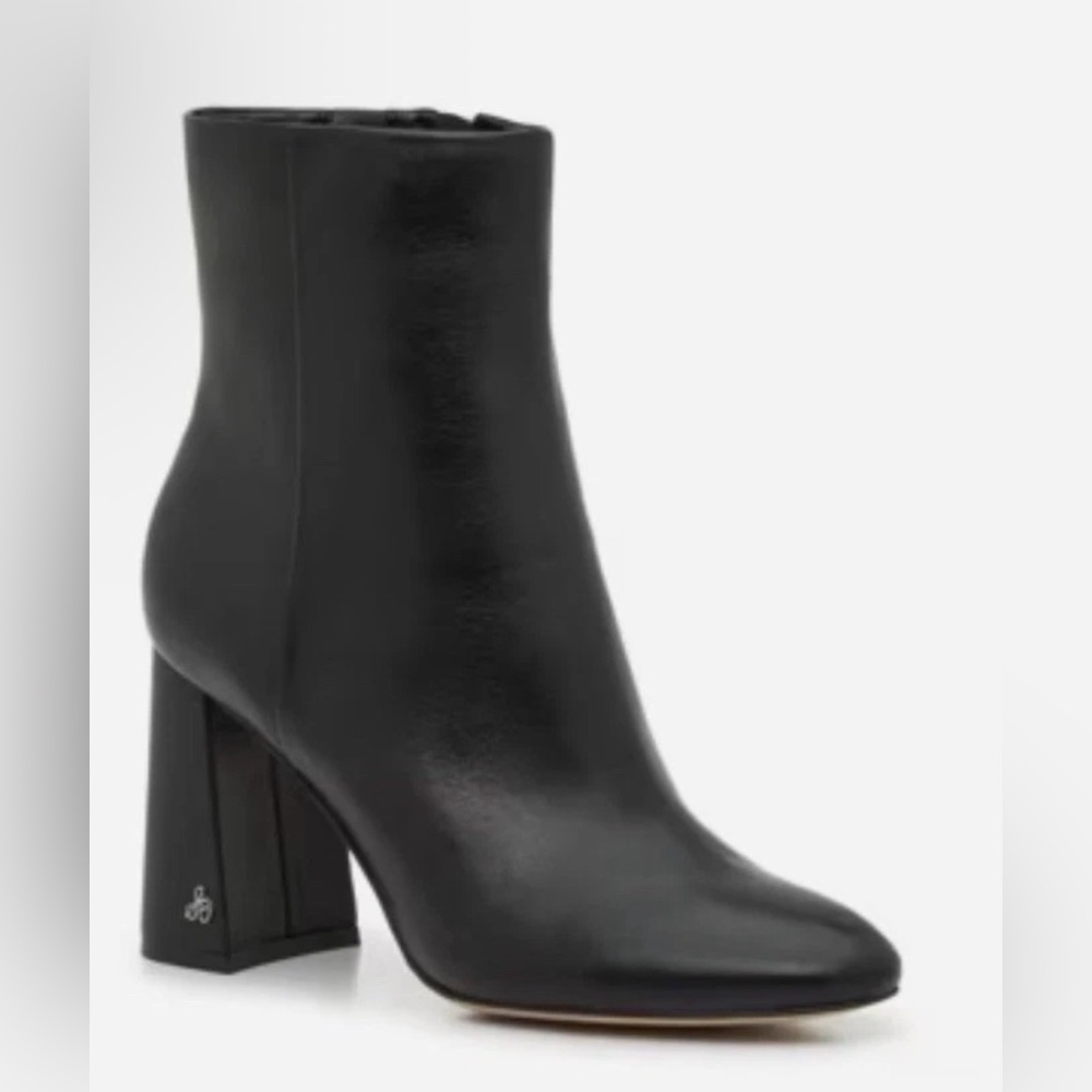 Sam Edelman Daria Black Leather Ankle Bootie Women Size 11M NEW